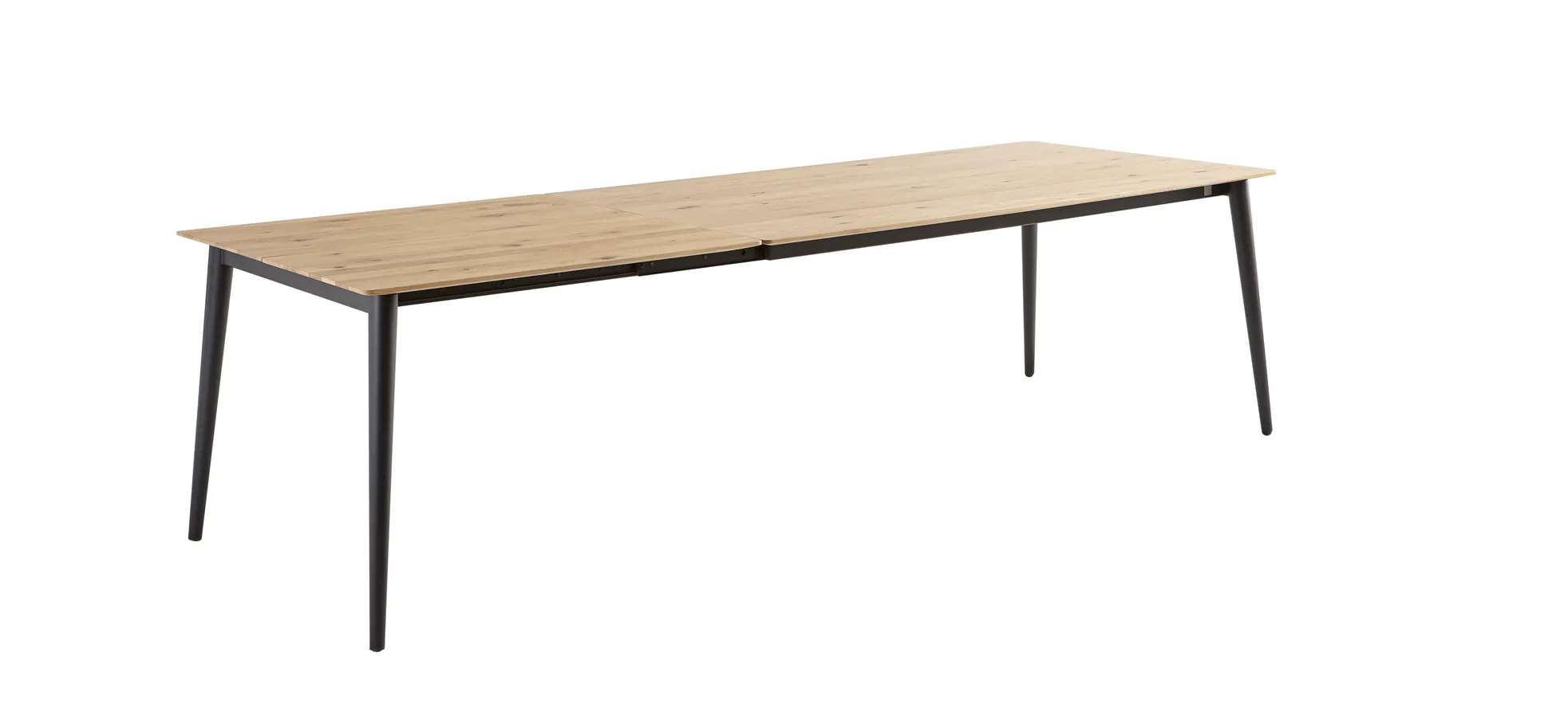 Esstisch Saltino - ausziehbar, LB ca. 180x100 cm, Wildeiche massiv 135294