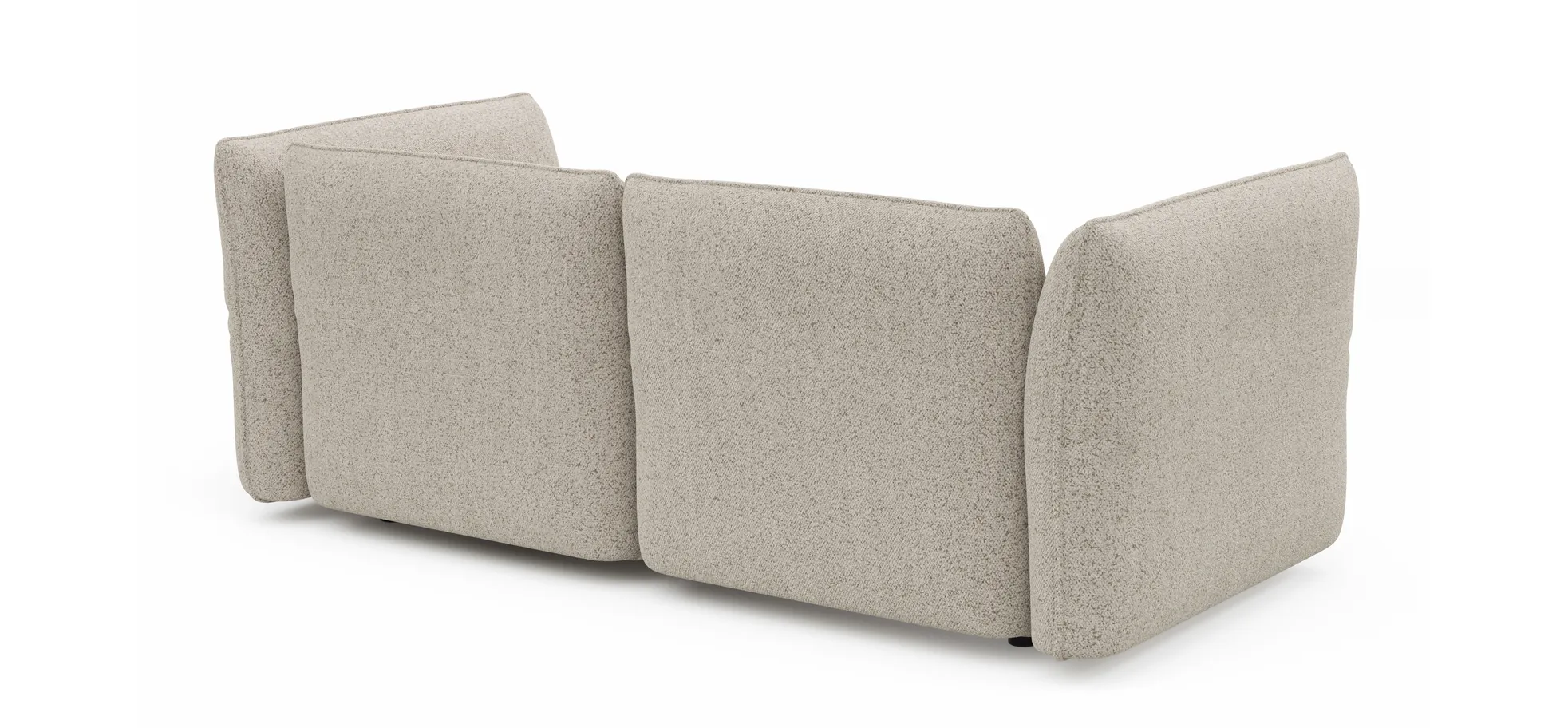 Sofa Motone - 3-Sitzer, Stoff, Beige