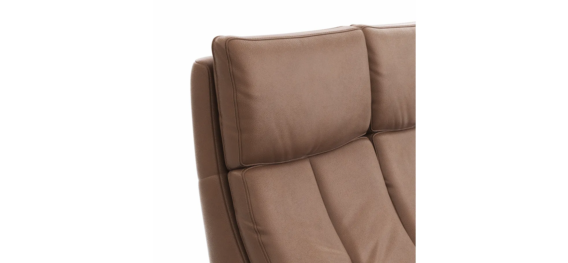Sofa Sitz.Konzept Sofa - 2-Sitzer inkl. Relaxfunktion (motorisch) und Kopfteilverstellung, Leder, Cognac