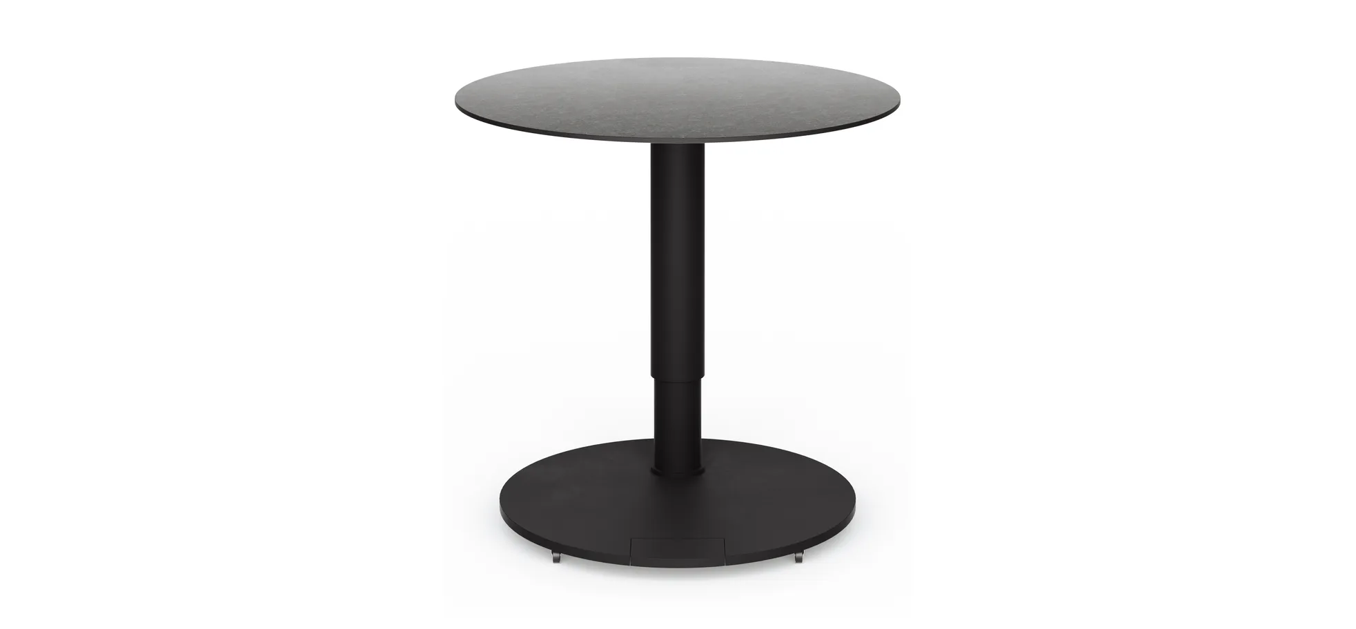 Beistelltisch Camas - LBH ca. 50x50x48 cm, Keramik schwarz