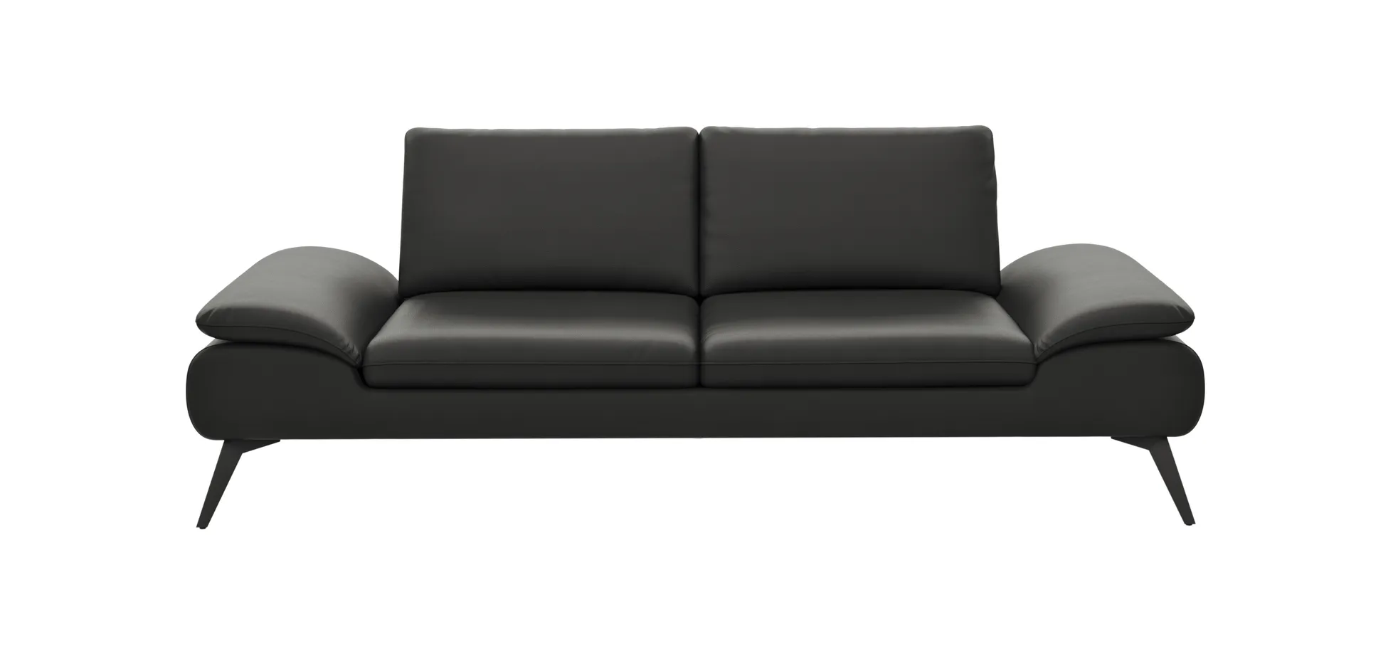 Sofa Collina - 3-Sitzer, Leder, Schwarz 143341