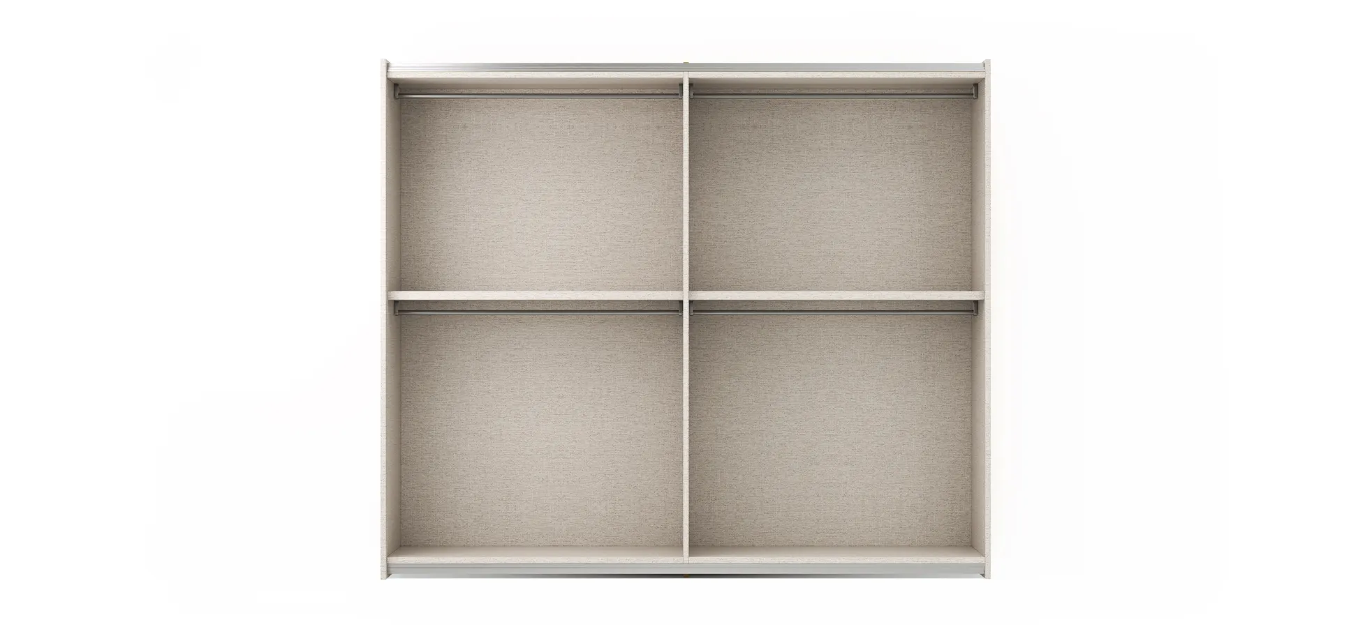 Schiebetürenschrank Loretto - B ca. 280 cm, Lack matt, Safrangelb