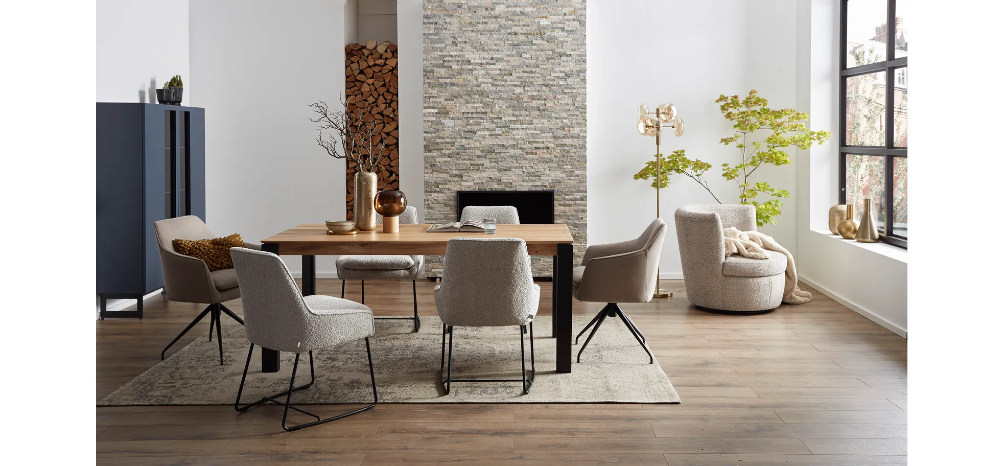 Esstisch Talara Luca - LB ca. 180x90cm, Wildeiche