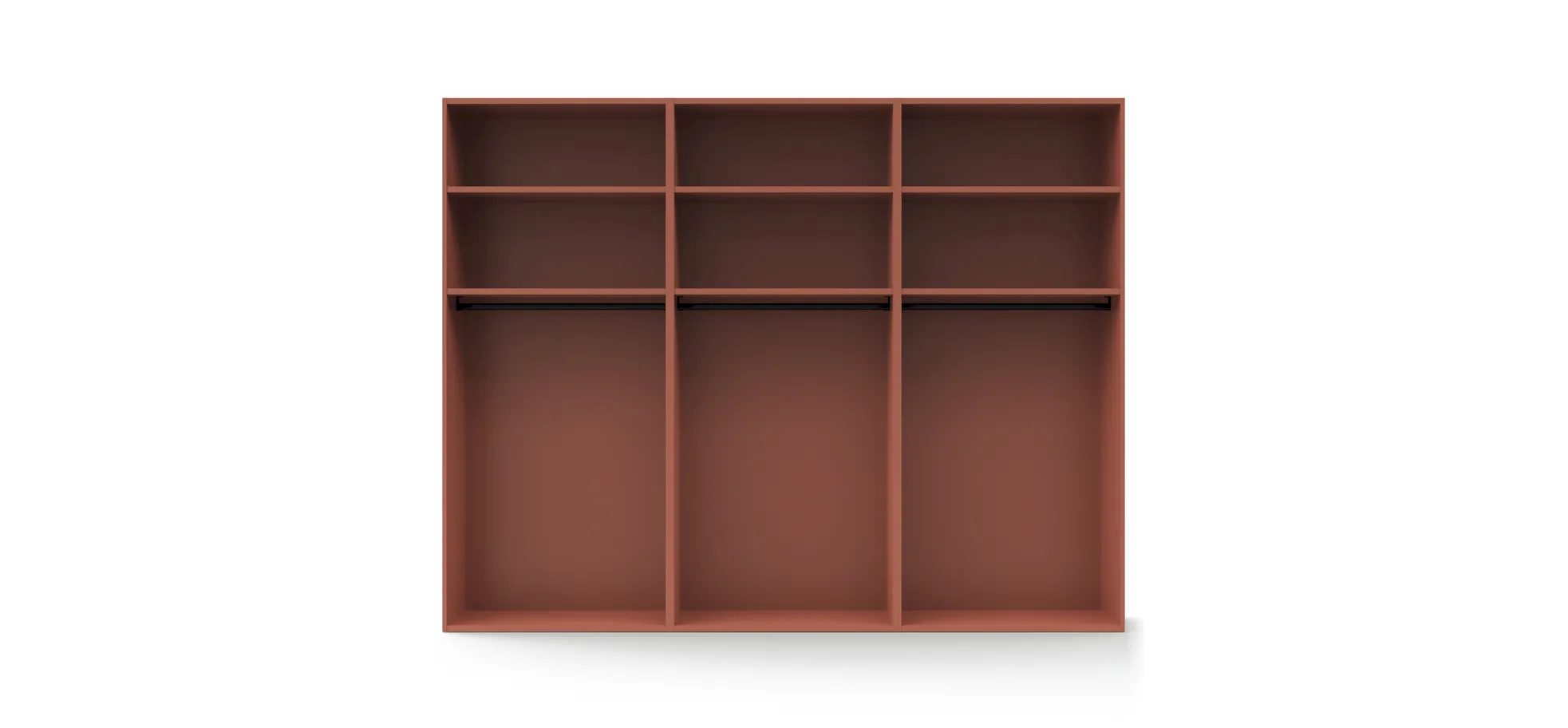 Drehtürenschrank Matera - BTH ca. 301x60x235 cm, Lack Matt, Pfirsich