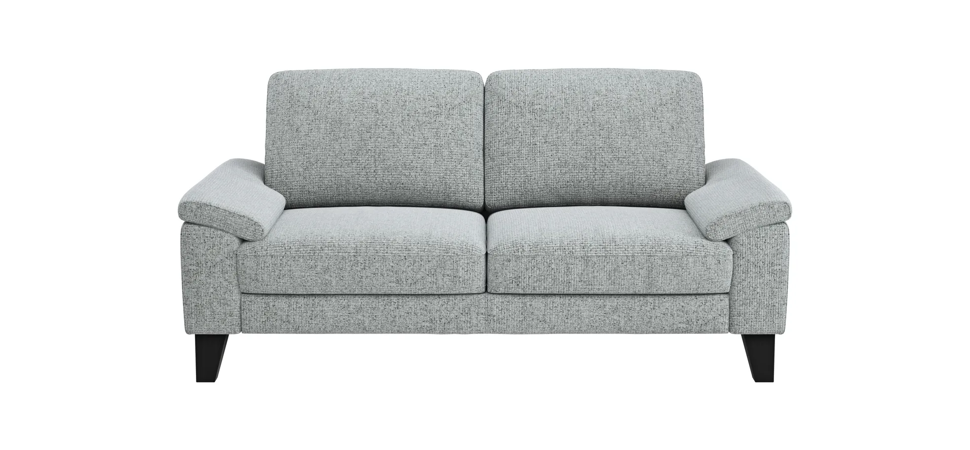 Sofa Oviedo - 2-Sitzer, keine Funktionen, Flachgewebe, Hellgrau 102297