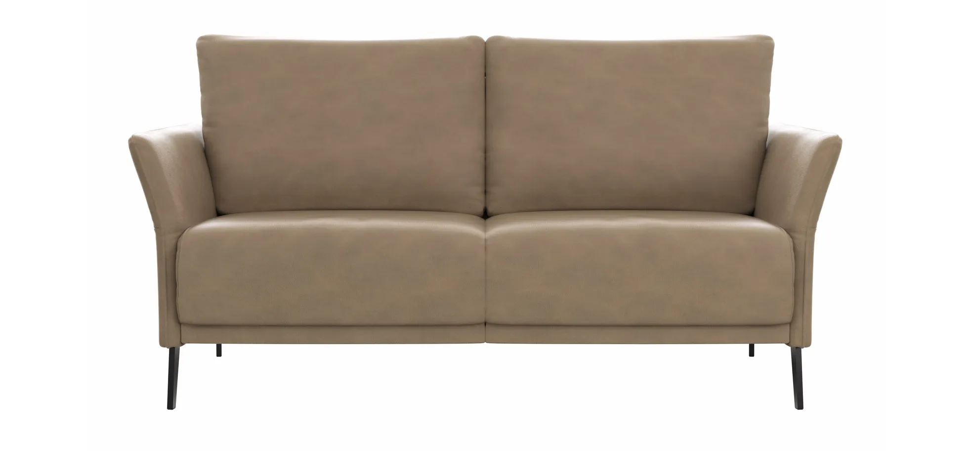Sofa Rosario - 2-Sitzer, Leder, Rauchbraun 142950
