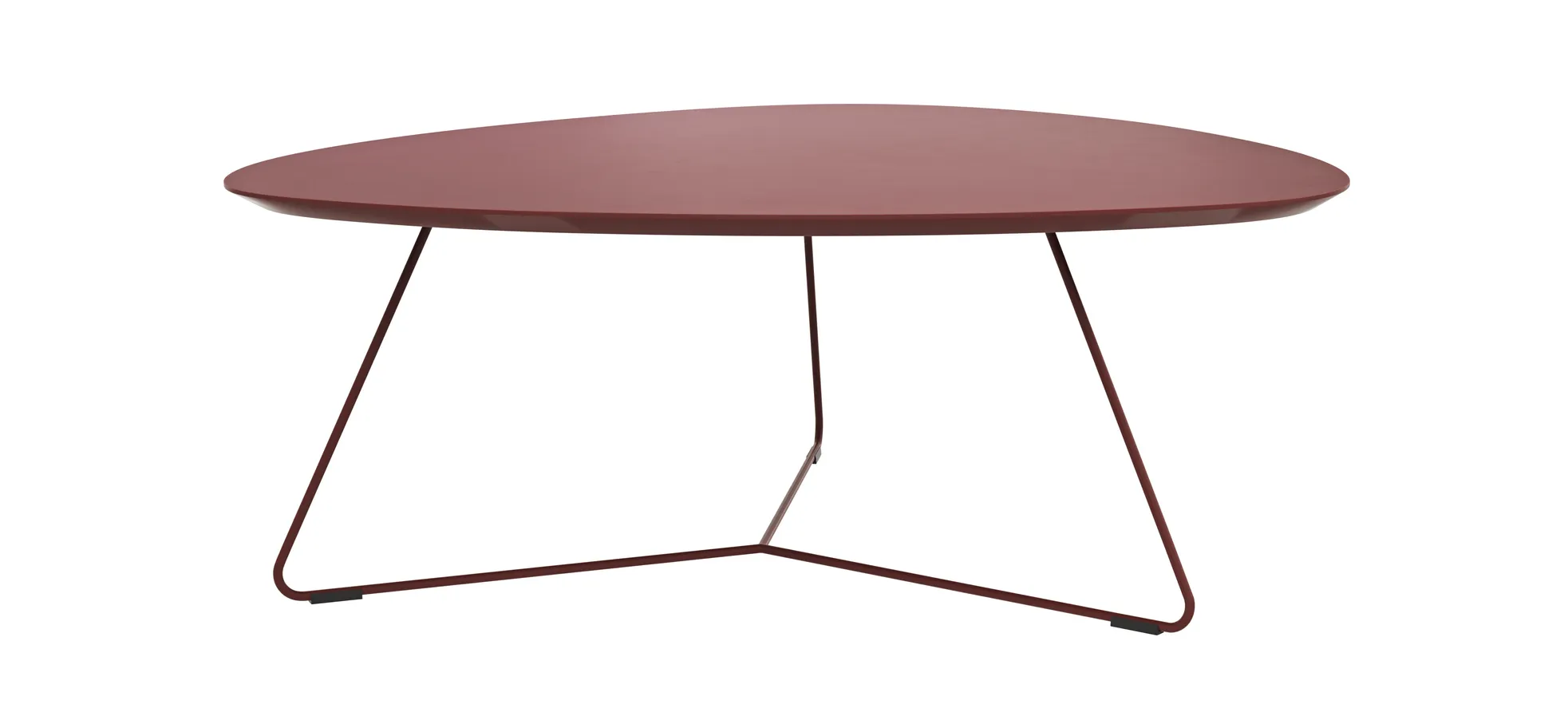 Couchtisch Fano - LBH ca. 96x86x38 cm, Fenix, Bordeaux 3027492