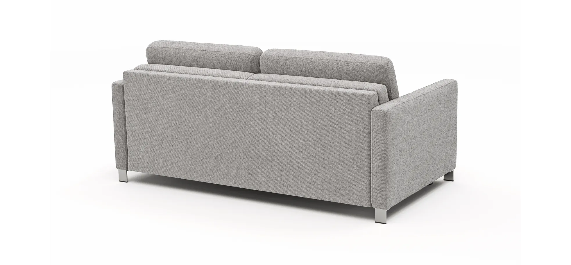 Sofa Nuoro - 2,5-Sitzer inkl. Schlaffunktion, Armlehne schmal, Stoff, Grau
