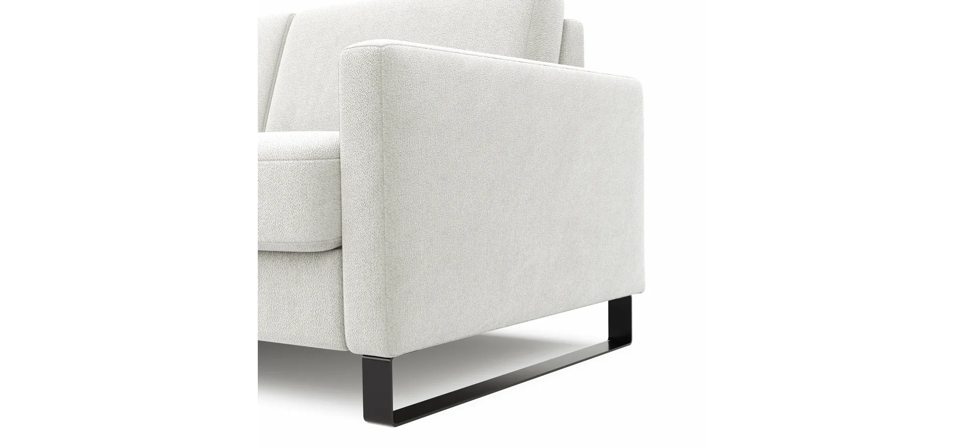 Schlafsofa Laredo - Longchair mit 2-Sitzer rechts inkl. Schlaffunktion mit Bettkasten, Stoff, Graubeige