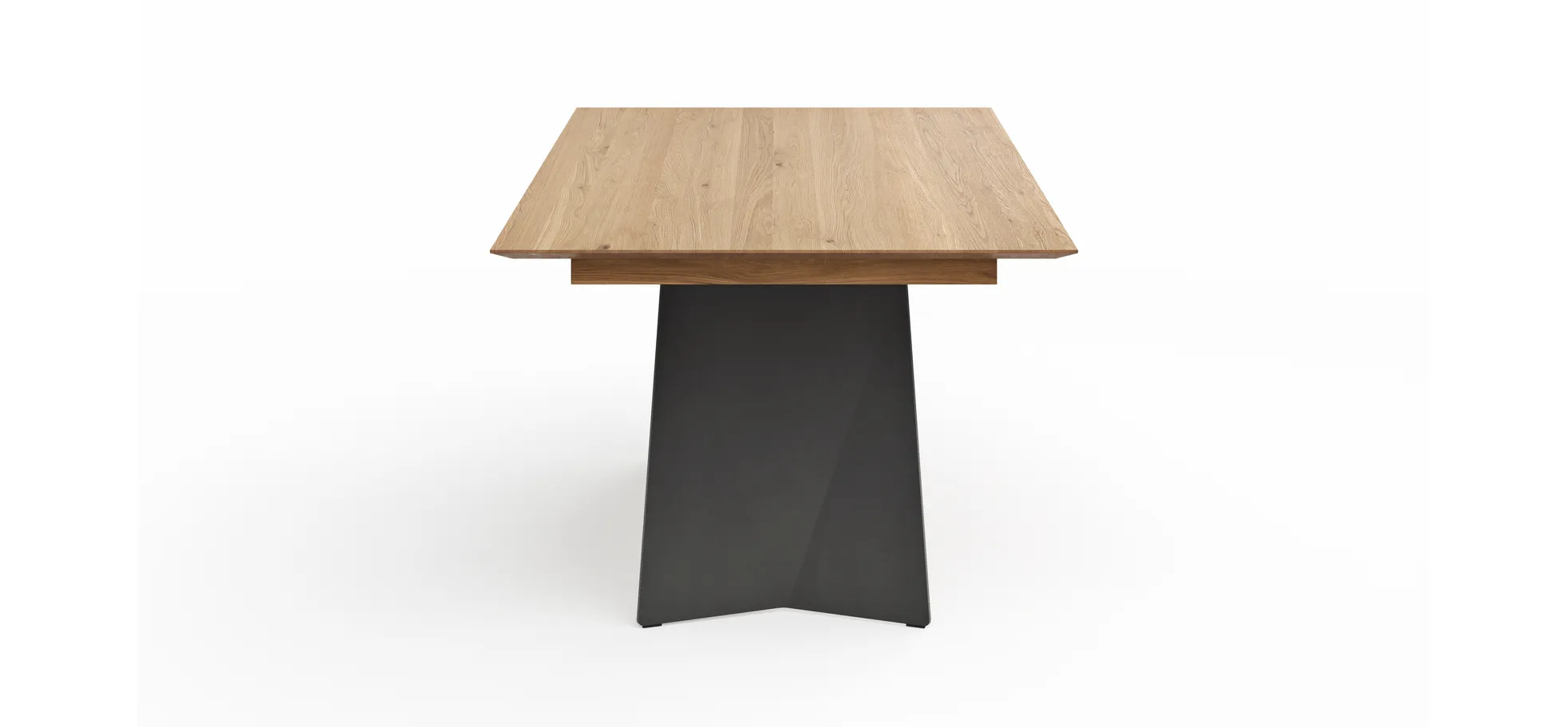 Esstisch 3100 - LB ca. 200x100 cm, ausziehbar, Asteiche massiv, Geölt, 