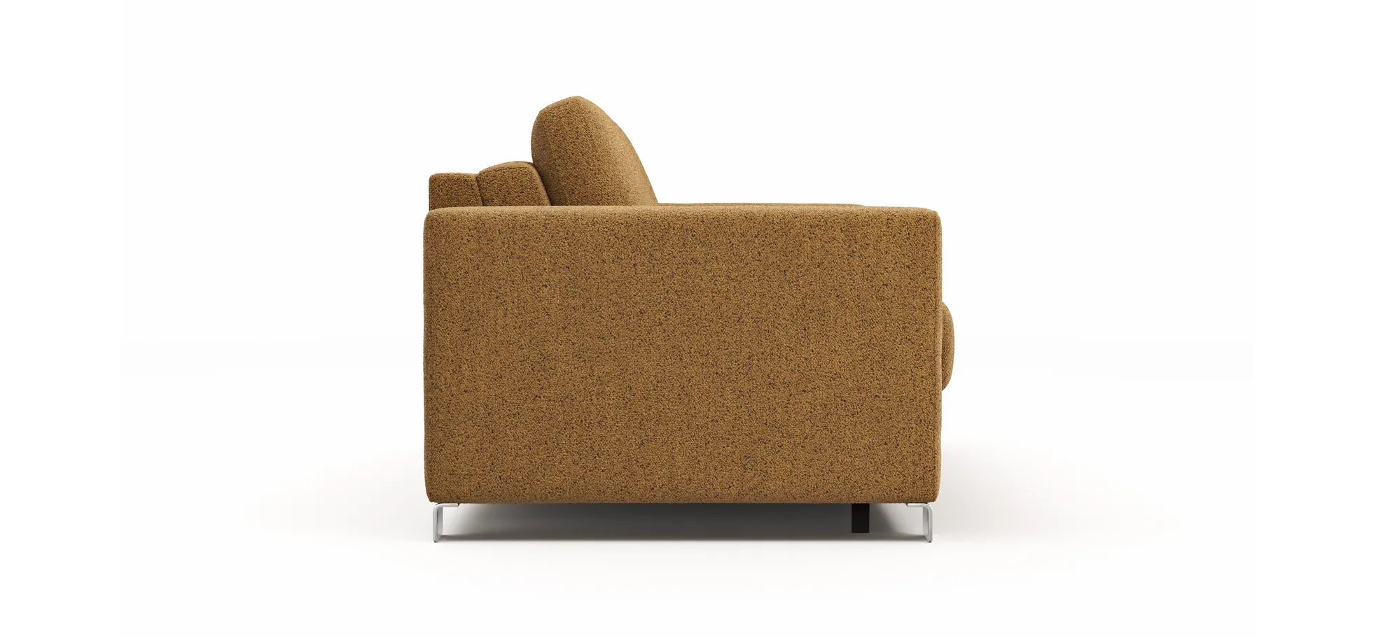 Sofa Nuoro - 2,5-Sitzer inkl. Schlaffunktion, Armlehne 1, Stoff, Cognac