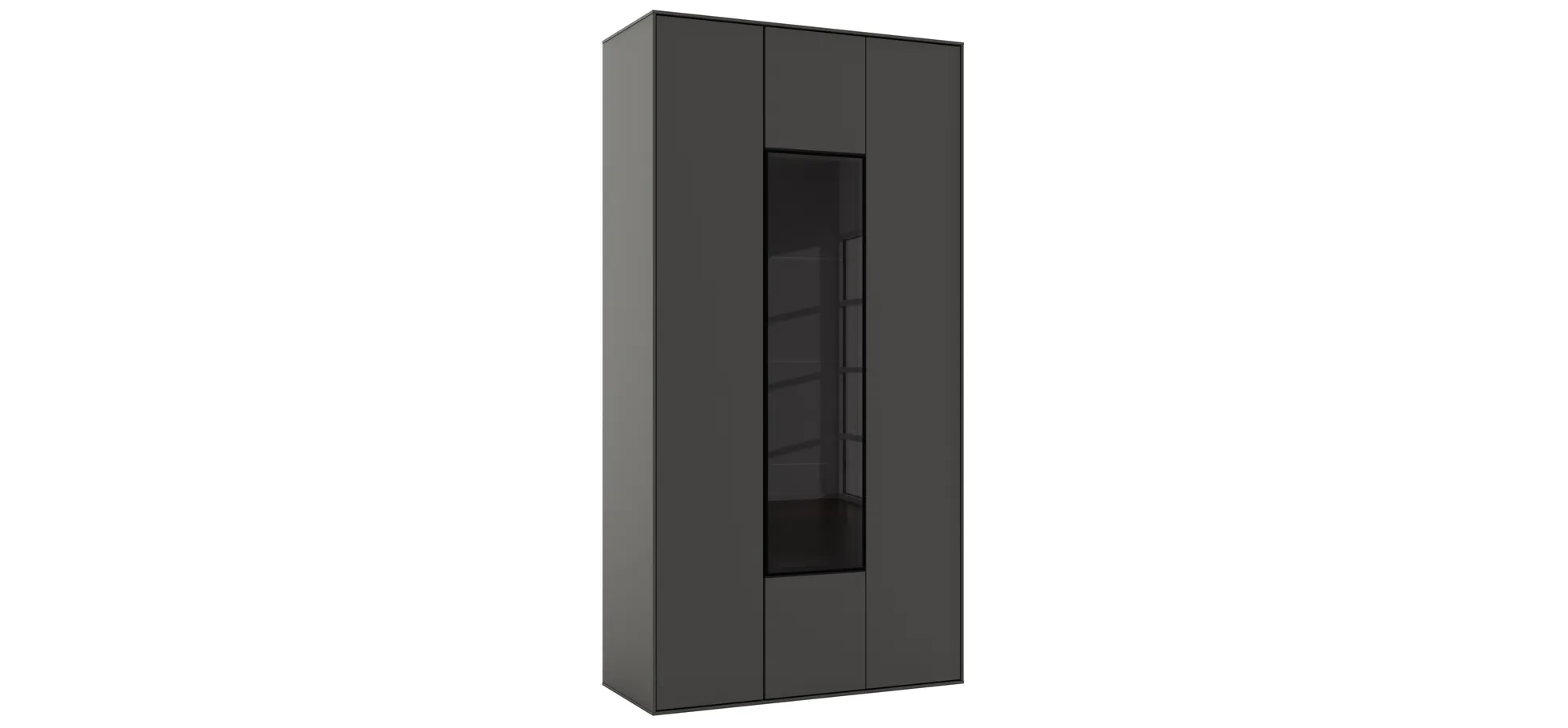 Vitrine Medio - Melamin, Schiefergrau 144730