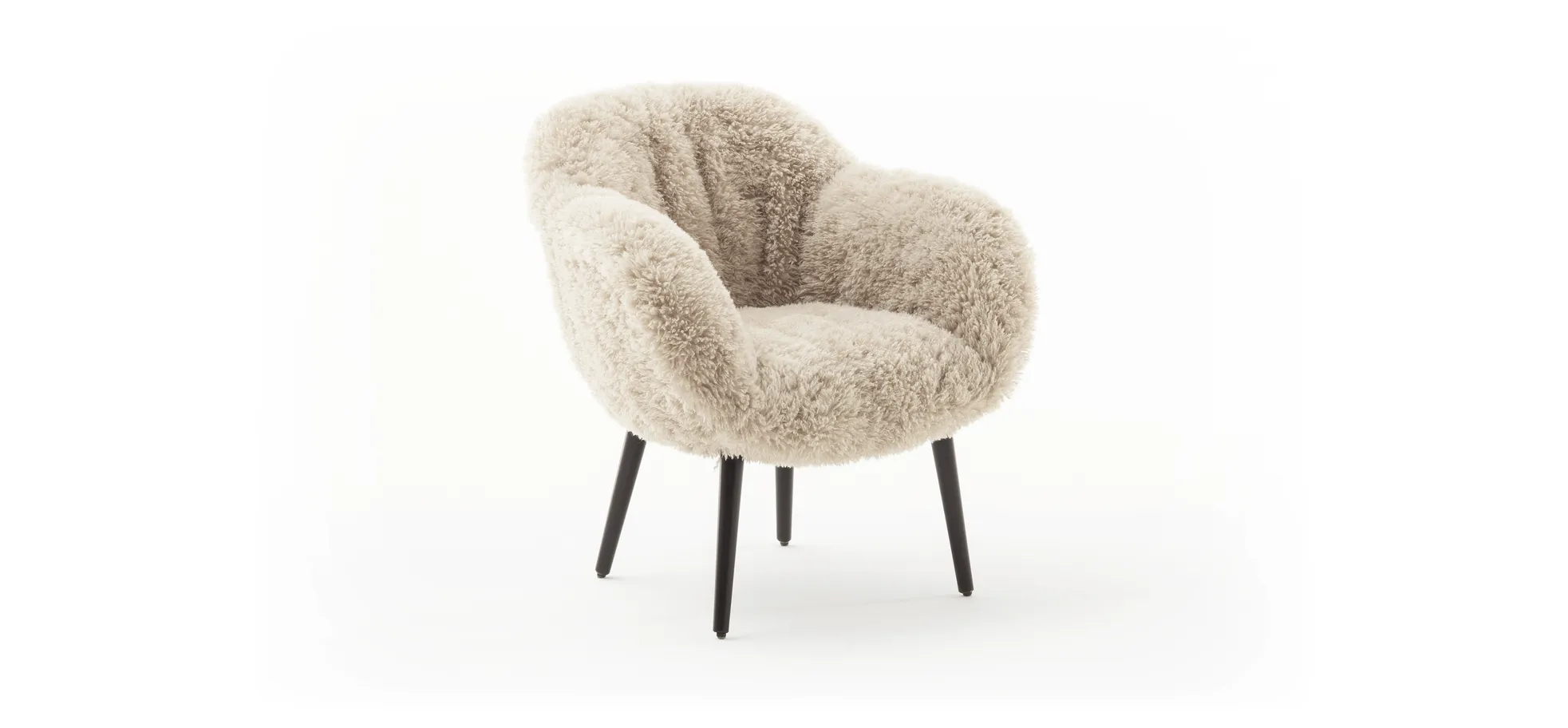 Sessel Sevano - Kunstfell, natur 145307