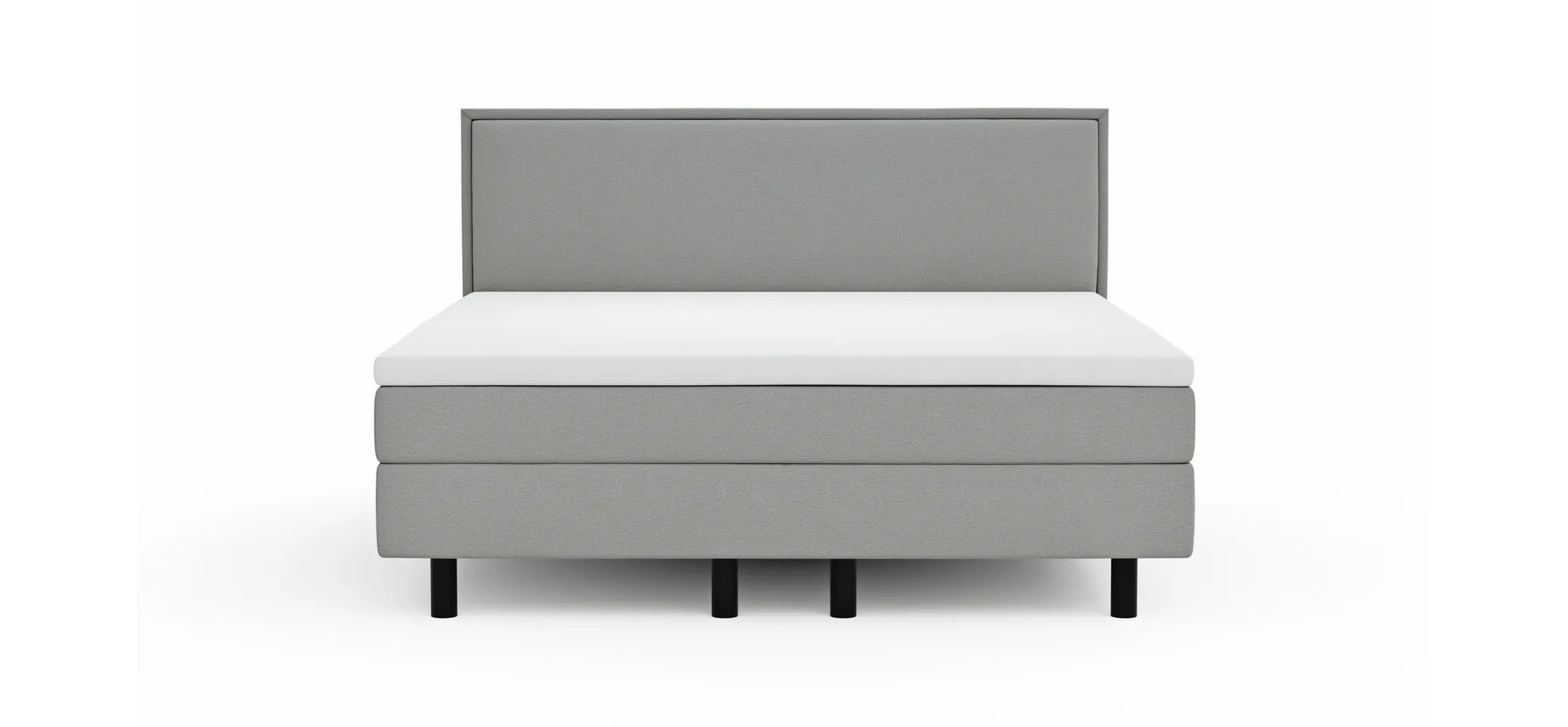 Boxspringbett Valencia - Liegefläche ca. 180x200 cm, Stoff, Zink