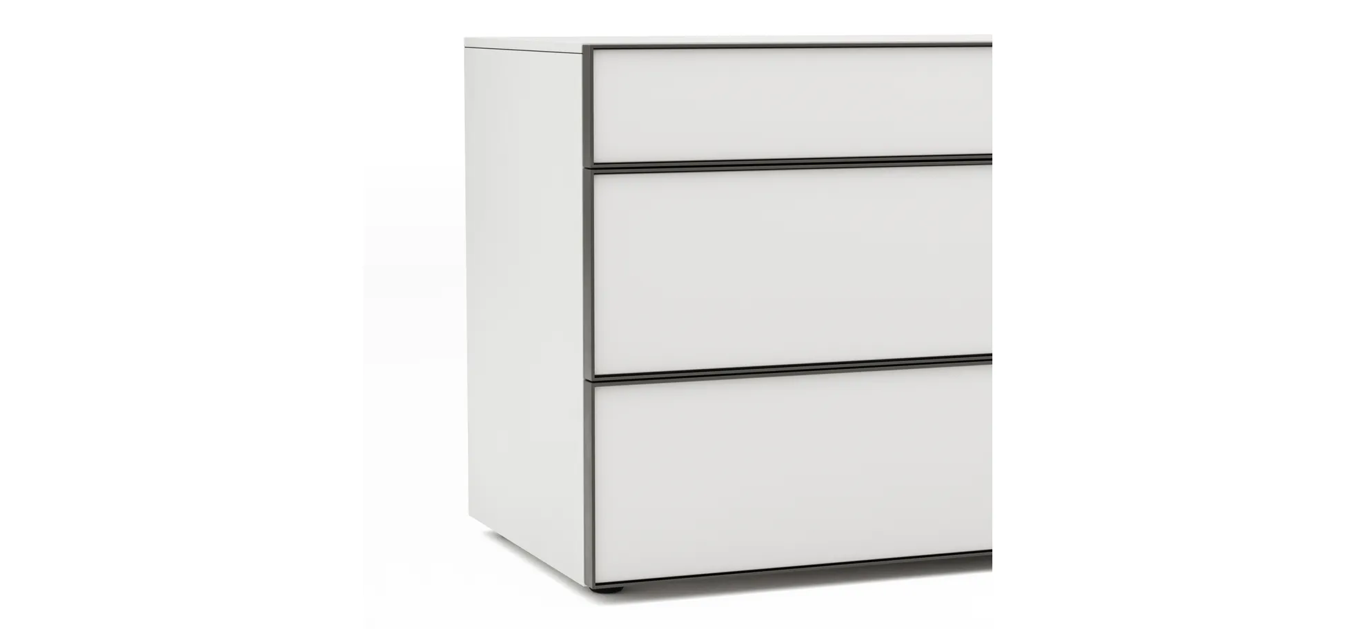 Kommode Loretto - BHT ca. 135x70x53 cm, Lack matt, Weiß