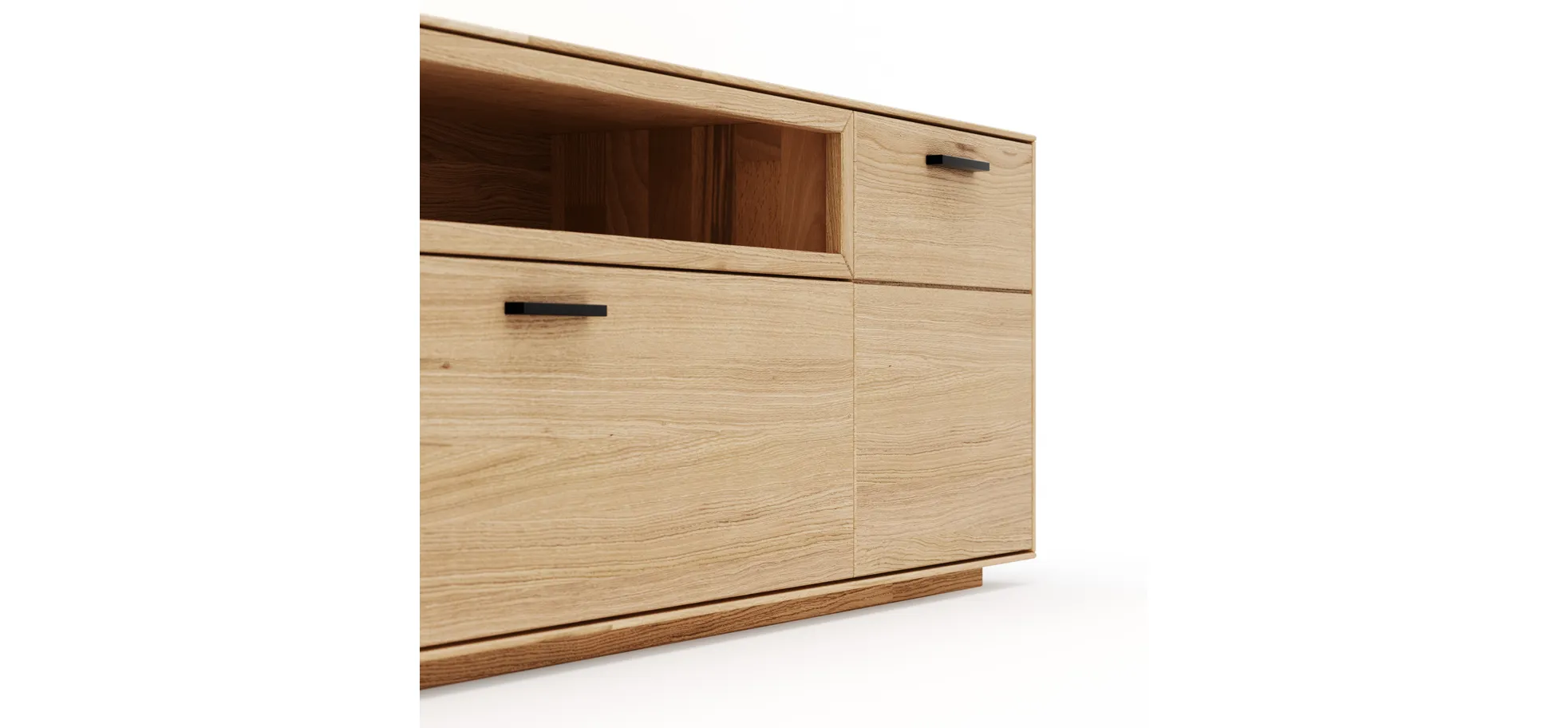 Lowboard Estana - Eiche massiv, legno