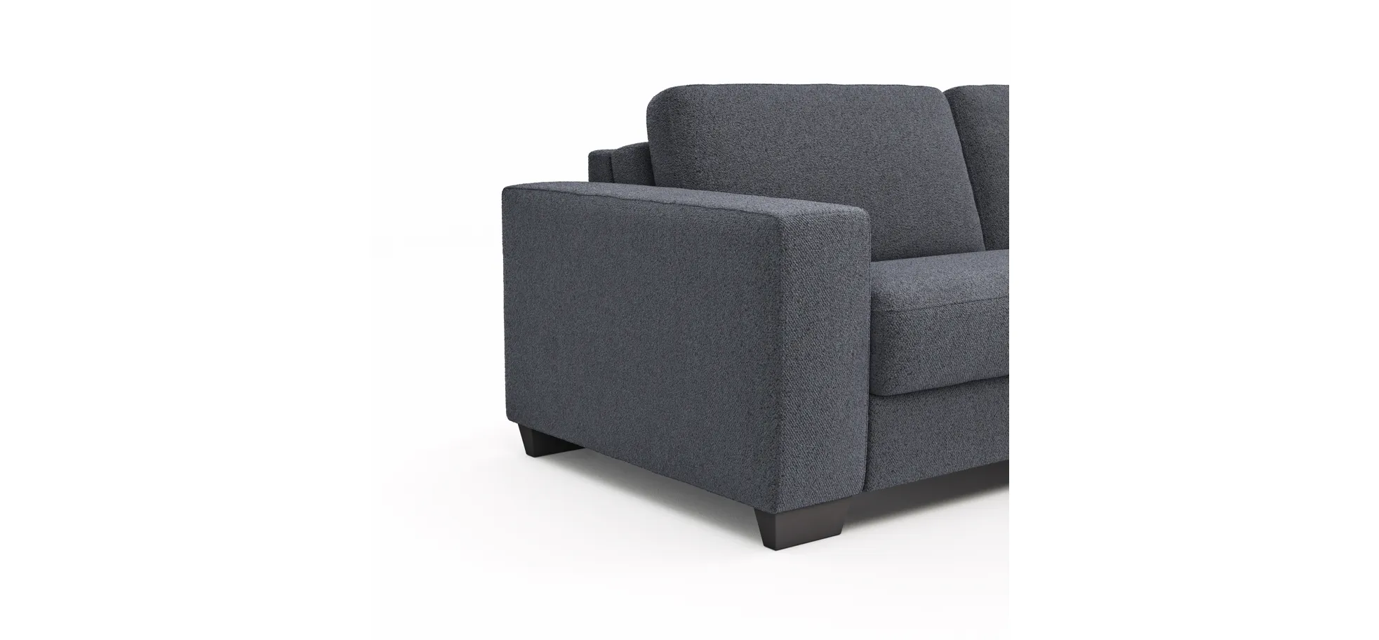 Sofa Nuoro - 3-Sitzer inkl. Schlaffunktion, Stoff, Eisblau