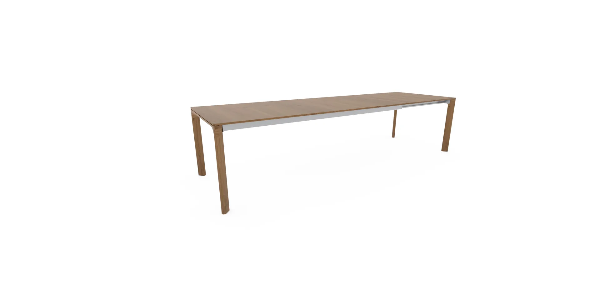 Esstisch 3400 - ausziehbar, LB ca. 220x100cm, Asteiche massiv