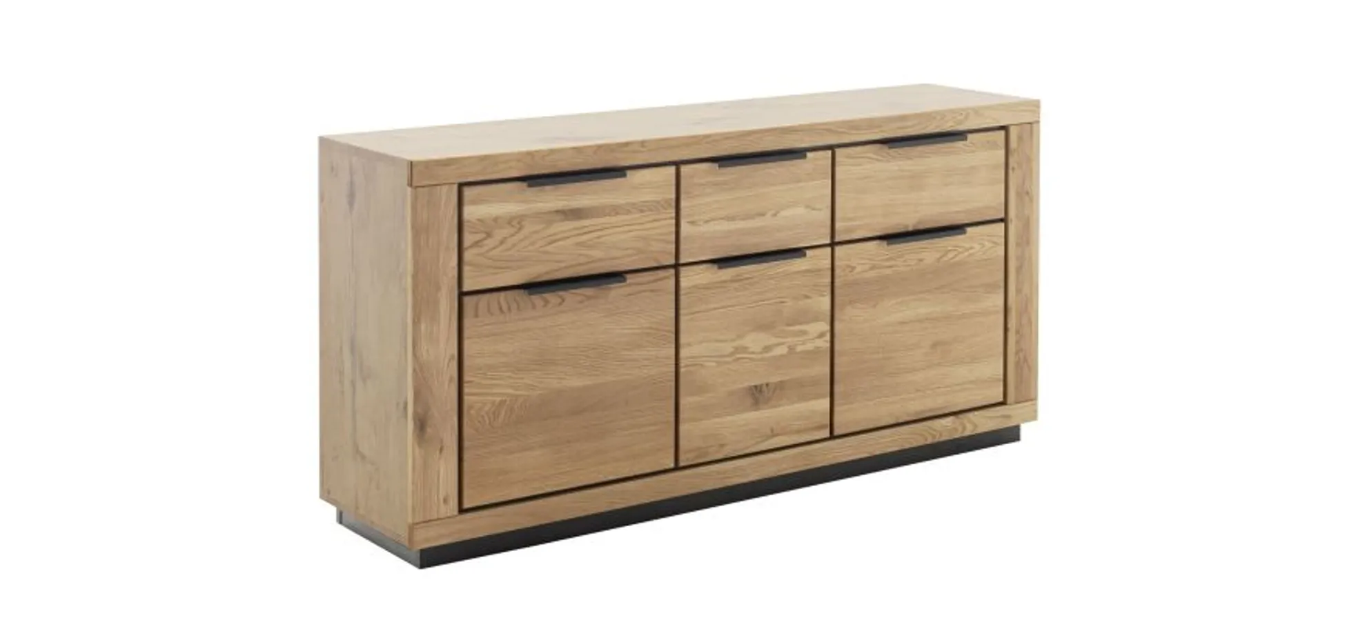 Sideboard - B ca. 163 cm, Wildeiche massiv geölt