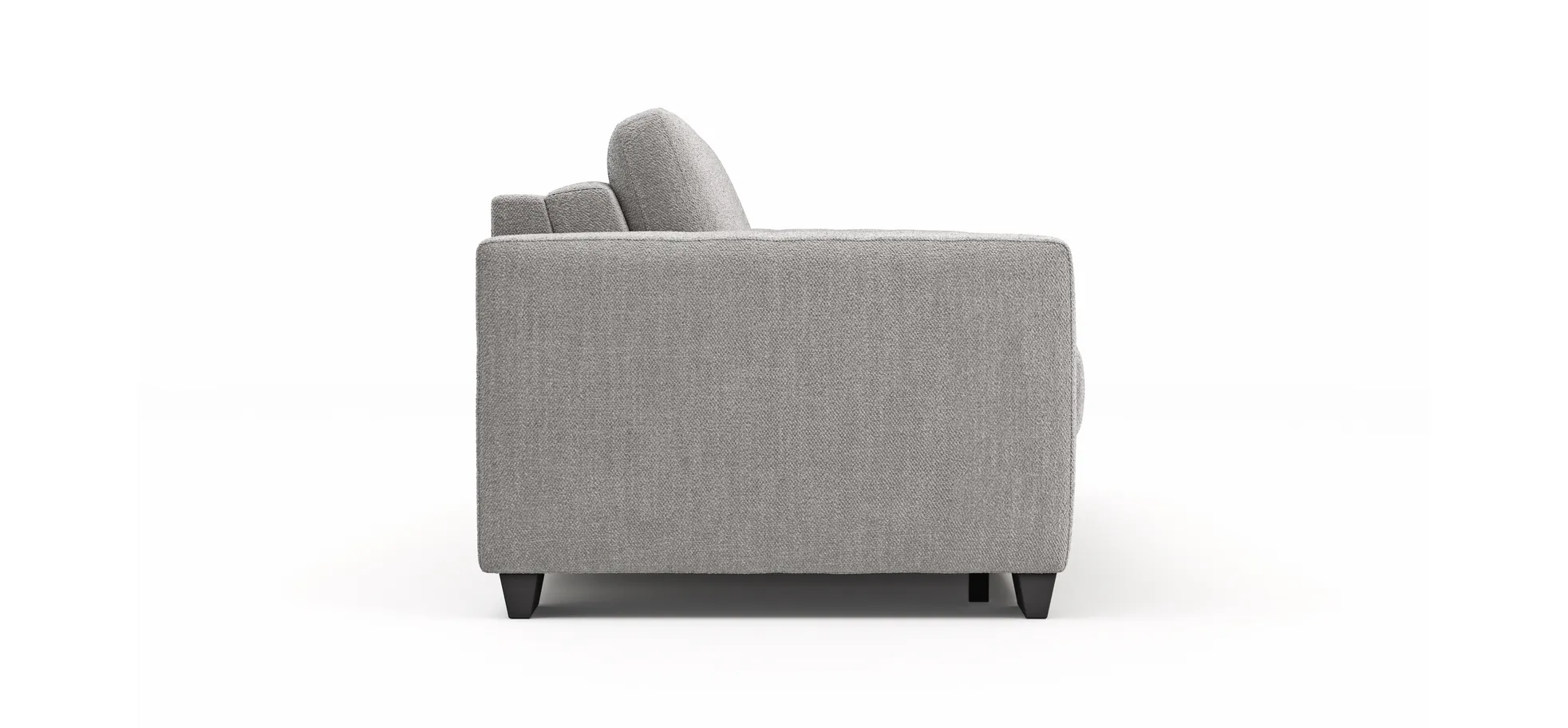 Sofa Nuoro - 3-Sitzer inkl. Schlaffunktion, Stoff, Grau