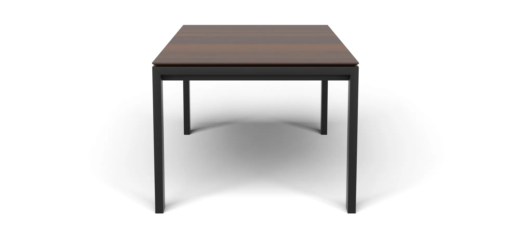 Esstisch 3400 - ausziehbar, LB ca. 200x100 cm, Nussbaum massiv