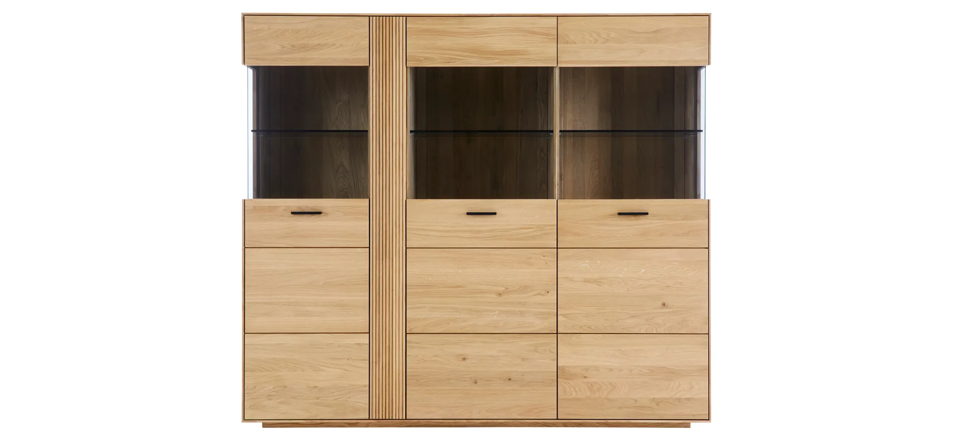 Highboard Estana - Eiche massiv, legno