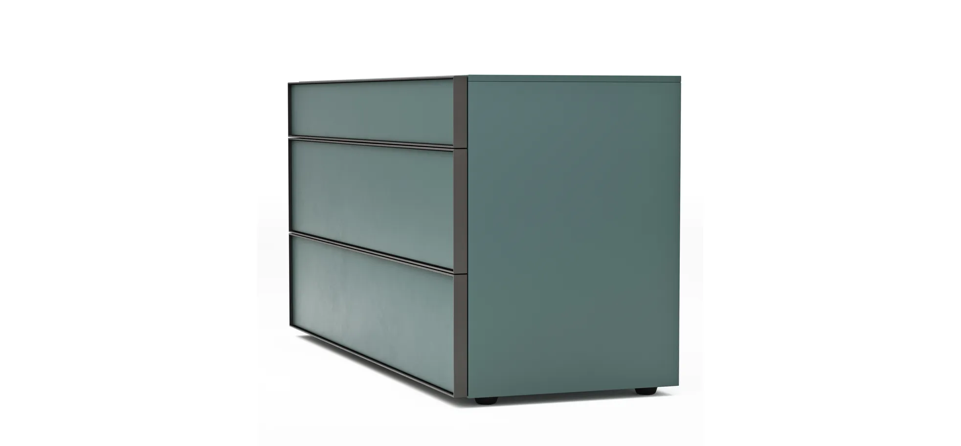Kommode Loretto - BHT ca. 135x70x53 cm, Lack matt, Salbeigrün