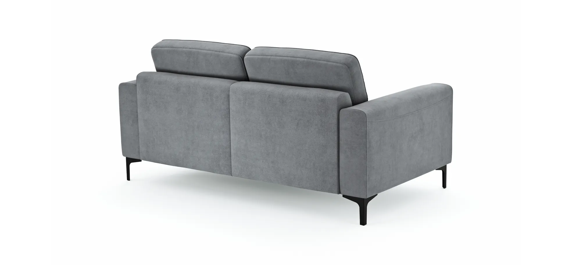 Sofa Oviedo - 2-Sitzer, Stoff, Grau