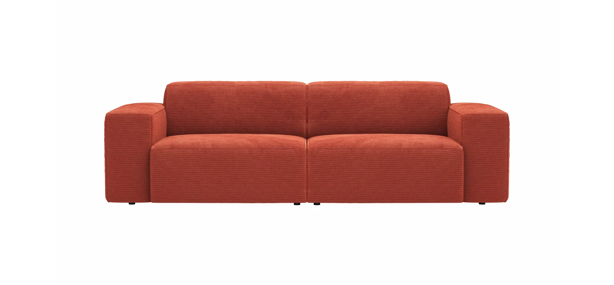 Sofa Elementos - 3-Sitzer XL, Stoff, Campari 131656