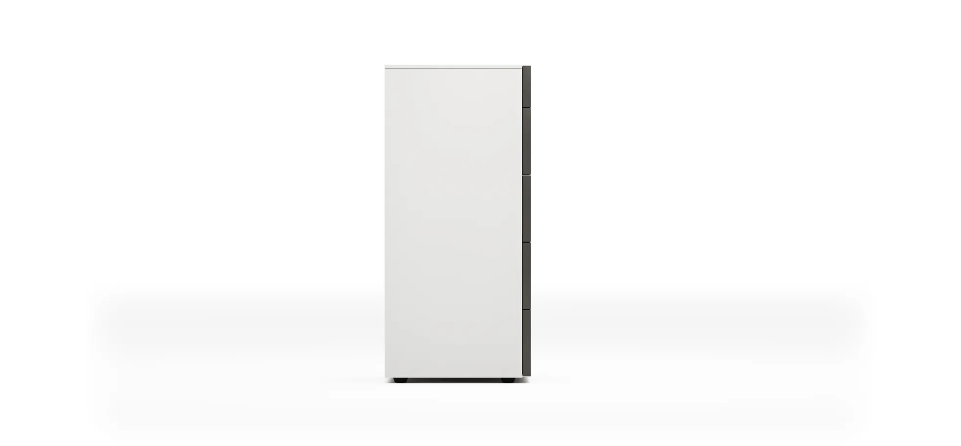 Kommode Loretto - BHT ca. 60x115x53 cm, Lack matt, Weiß