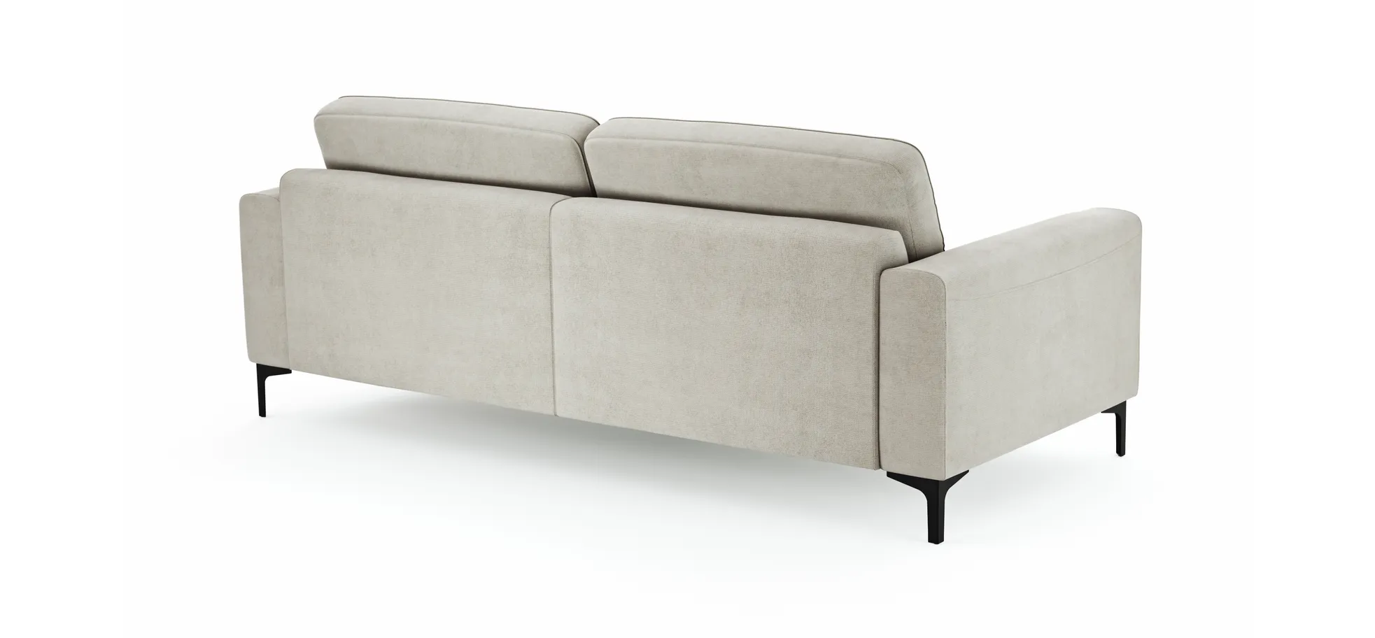 Sofa Oviedo - 3-Sitzer, Stoff, Natur