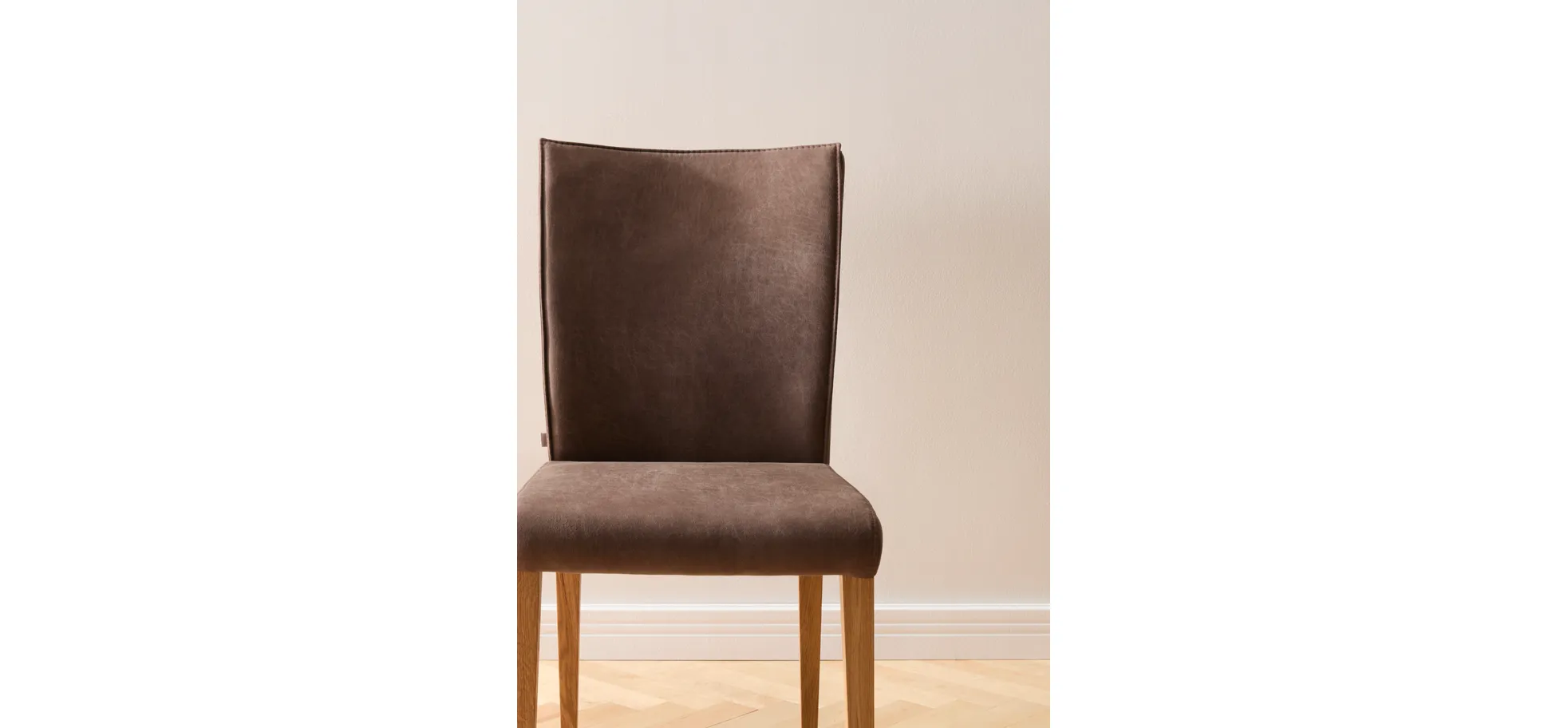 Stuhl Florea - Stoff, Dunkelbraun