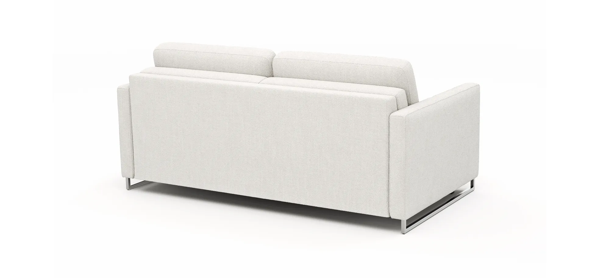 Sofa Nuoro - 2,5-Sitzer inkl. Schlaffunktion, Armlehne mit Kufe, Stoff, Natur
