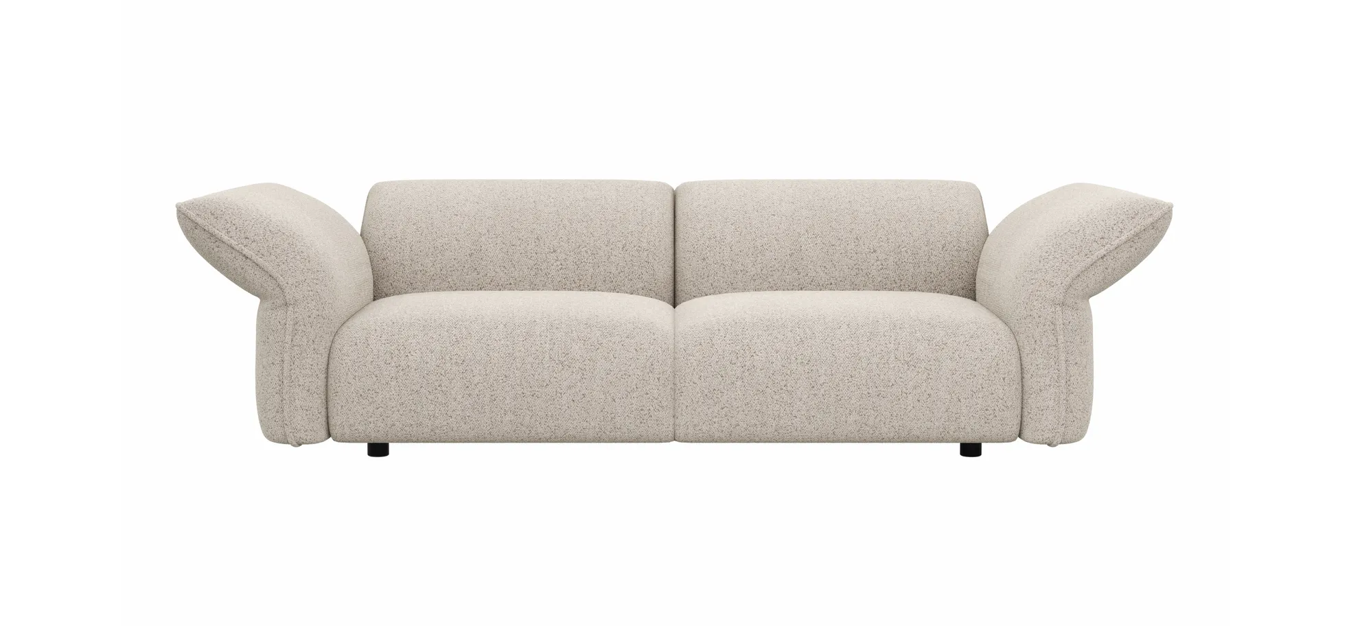 Sofa Motone - 3-Sitzer, Stoff, Beige 203117