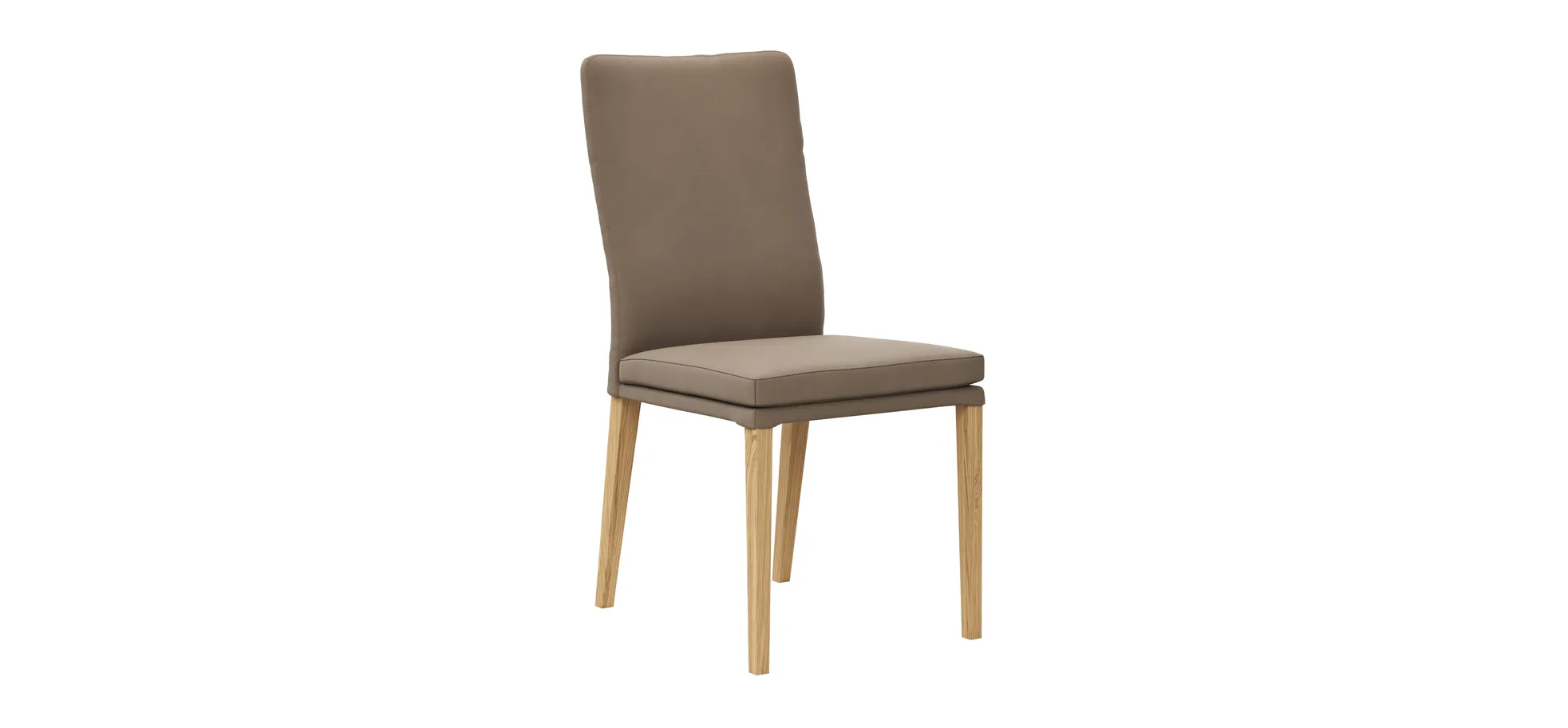 Stuhl Tuma - Leder, Kitt 134057