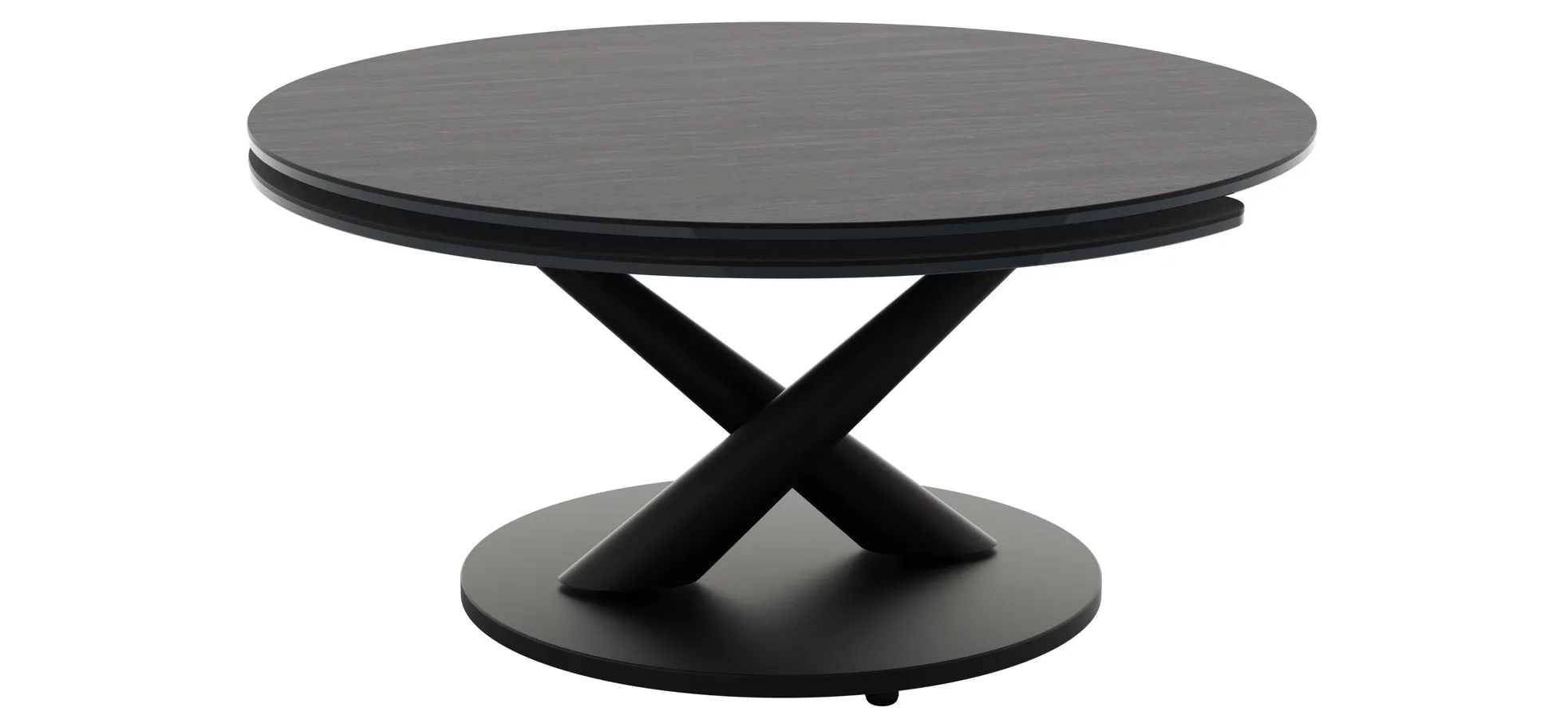 Couchtisch Spessa - LB ca. 128x80 cm, drehbar, Keramik, Anthrazit 145320