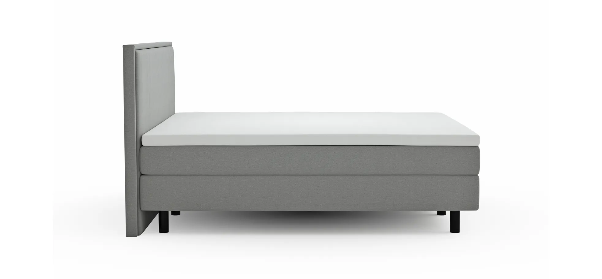 Boxspringbett Valencia - Liegefläche ca. 180x200 cm, Stoff, Zink