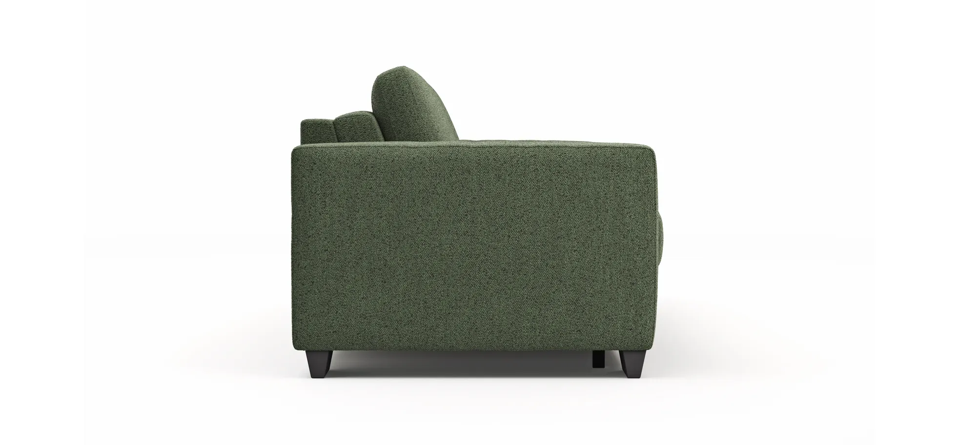 Sofa Nuoro - 3-Sitzer inkl. Schlaffunktion, Stoff, Olivgrün