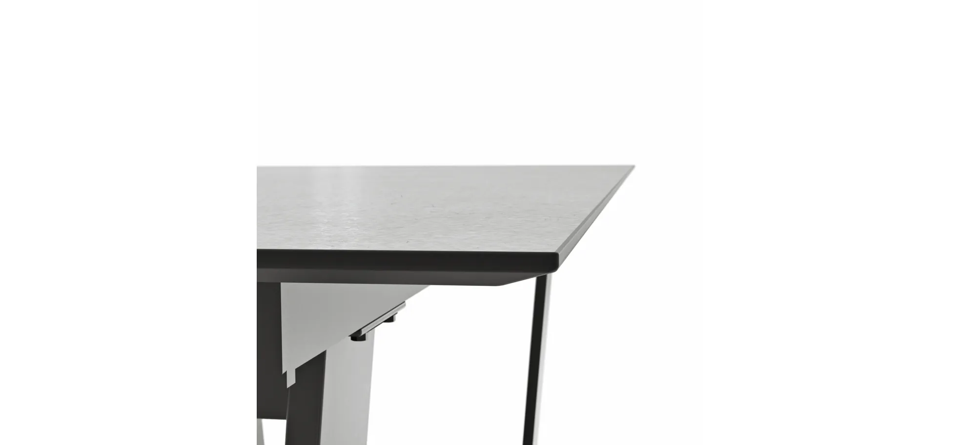 Esstisch Dinner - LB ca. 180x95 cm, Kunststoff, Hellgrau