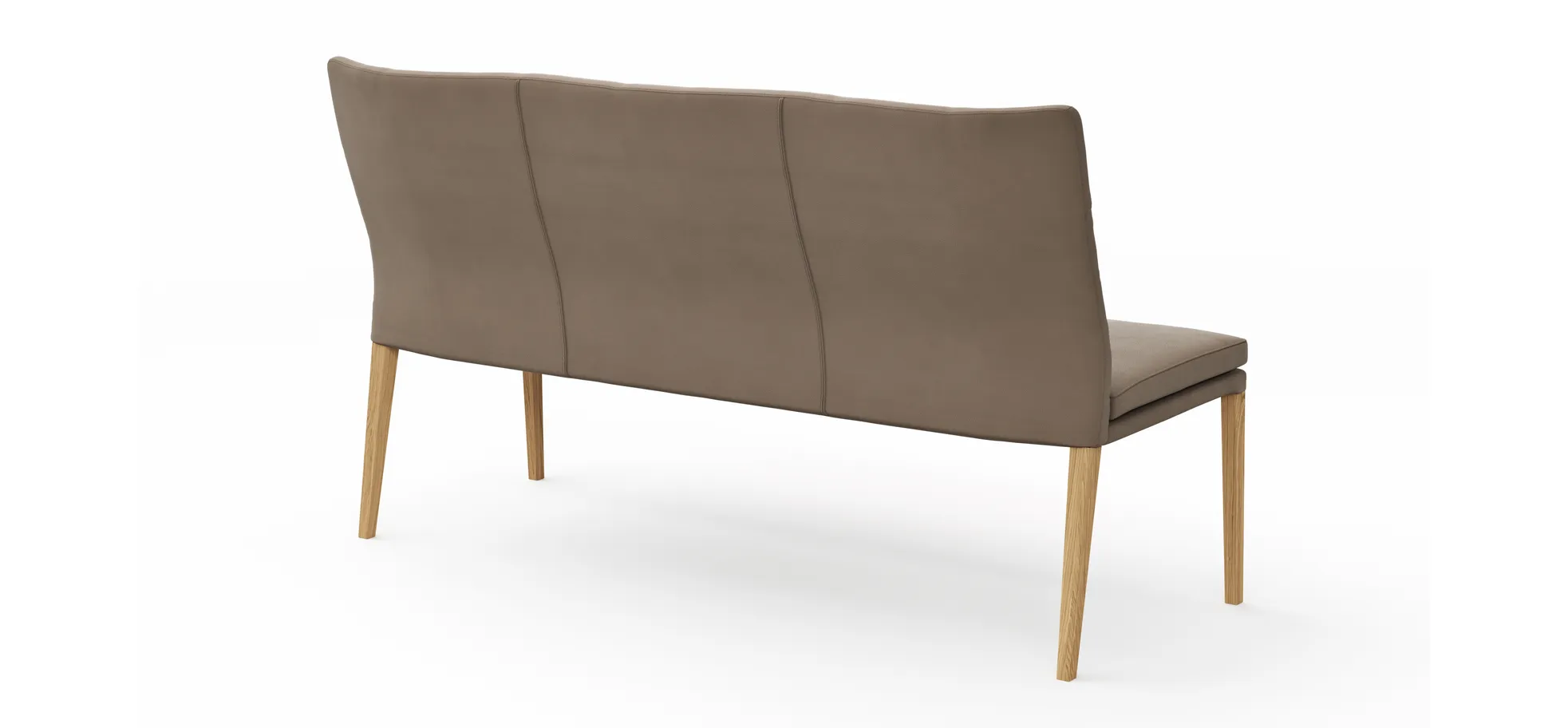 Polsterbank Tuma - Breite ca. 175 cm, Leder, Sand