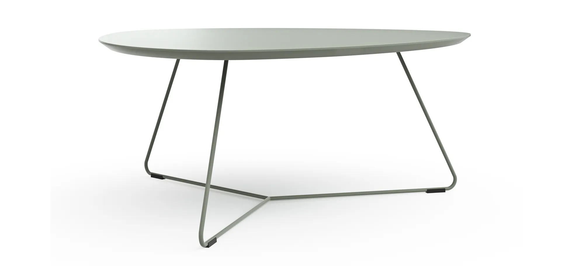 Couchtisch Fano - LBH ca. 96x86x38 cm, Fenix, Olivgrün