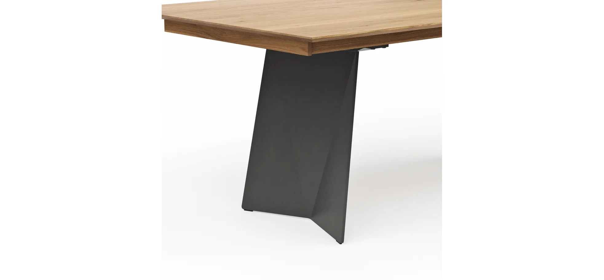 Esstisch 3100 - LB ca. 200x100 cm, ausziehbar, Asteiche massiv, Geölt, 