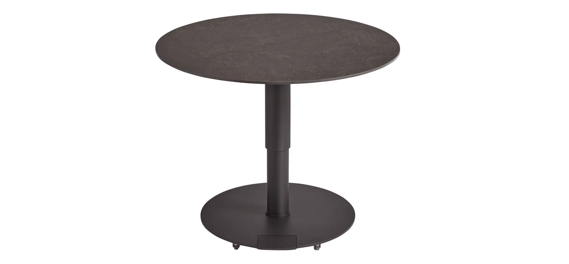 Couchtisch Camas - LBH ca. 75x75x42 cm, Keramik, Schwarz 9154560