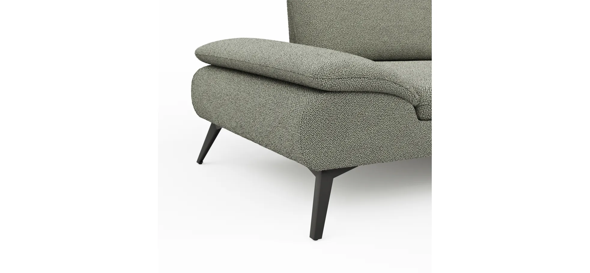 Sofa Collina - 3-Sitzer, Stoff, Eukalyptus