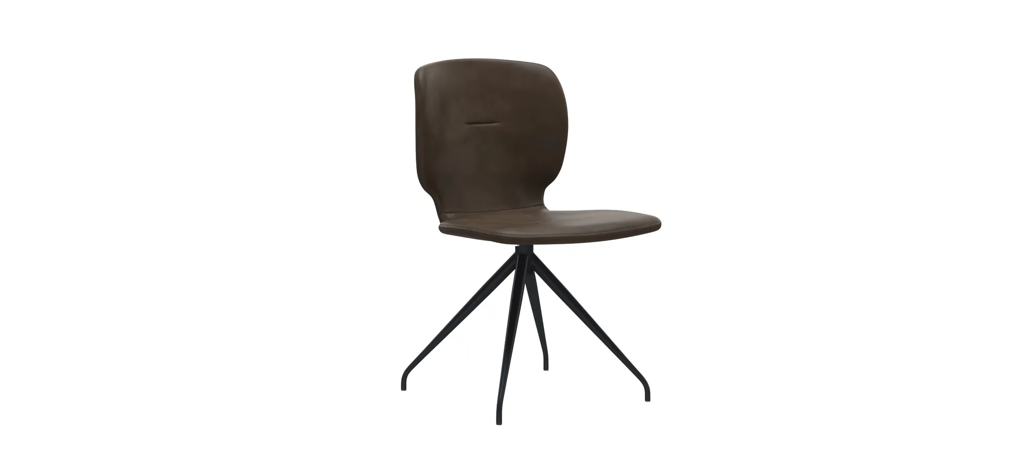 Stuhl Saltino - Leder, Dunkelbraun 1032134