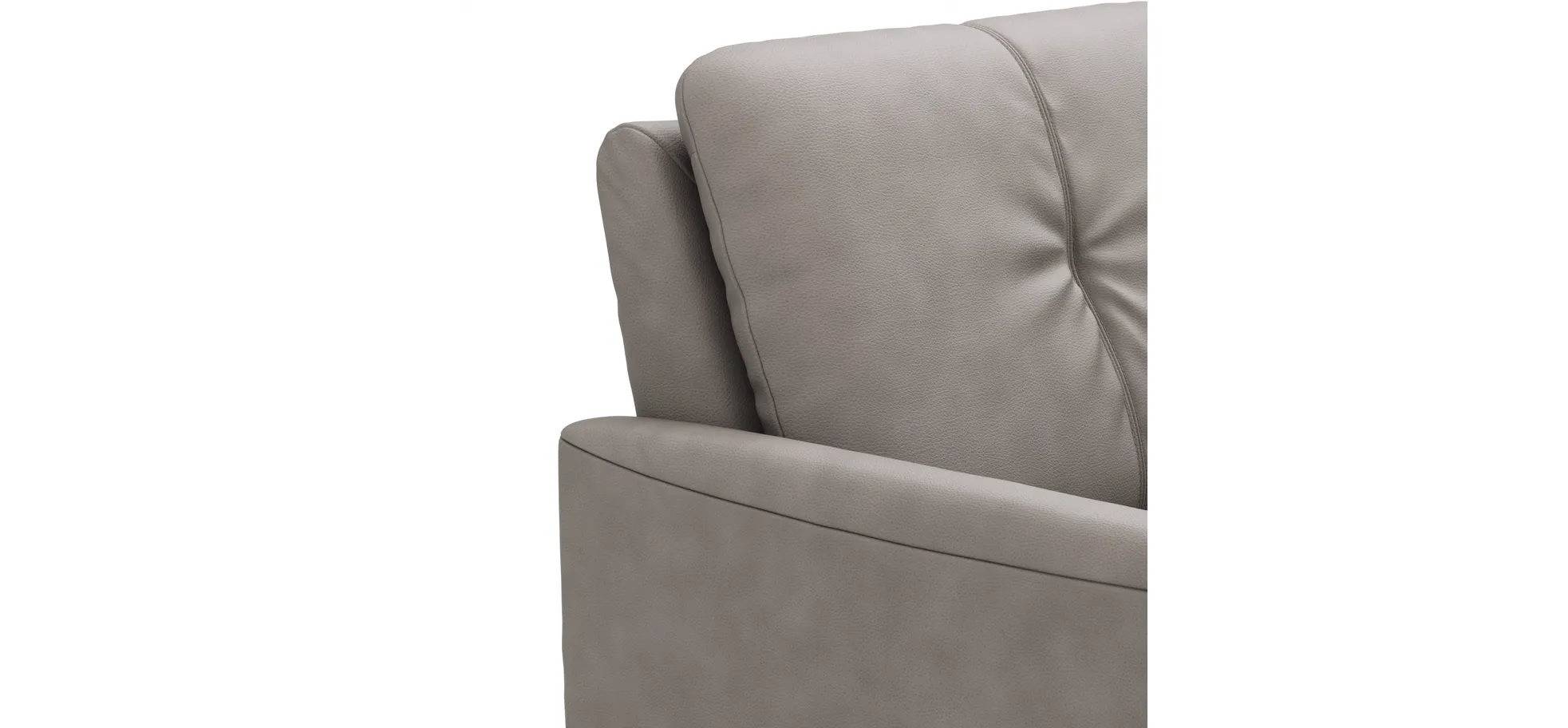 Sofa Tenero - 2,5-Sitzer, Stoff, Grau