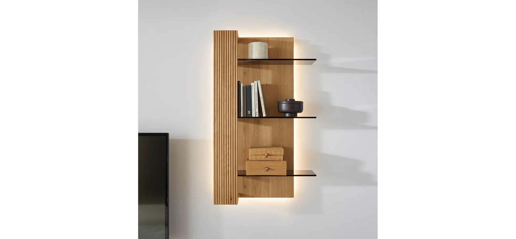 Wandboard Estana - Eiche massiv, legno