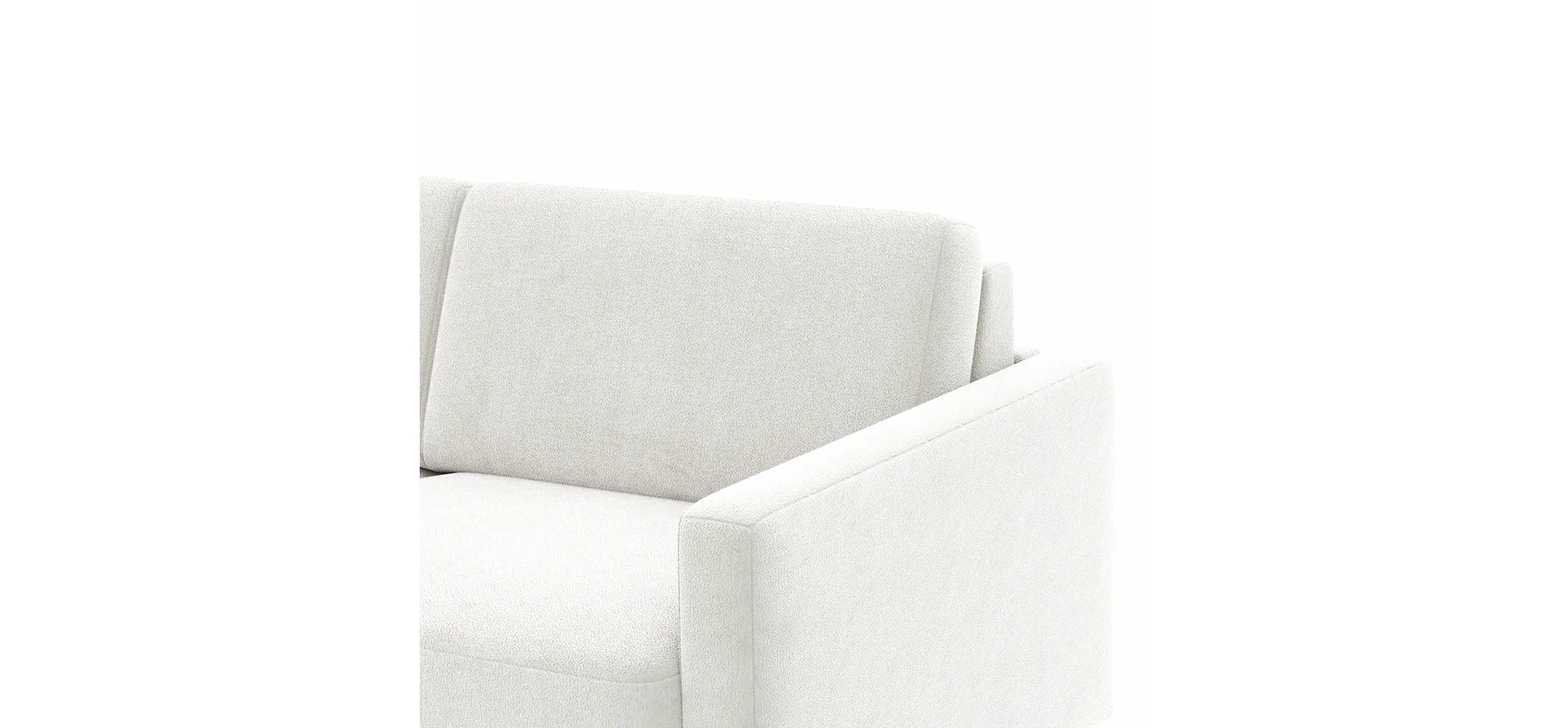 Schlafsofa Laredo - Longchair mit 2-Sitzer rechts inkl. Schlaffunktion mit Bettkasten, Stoff, Graubeige