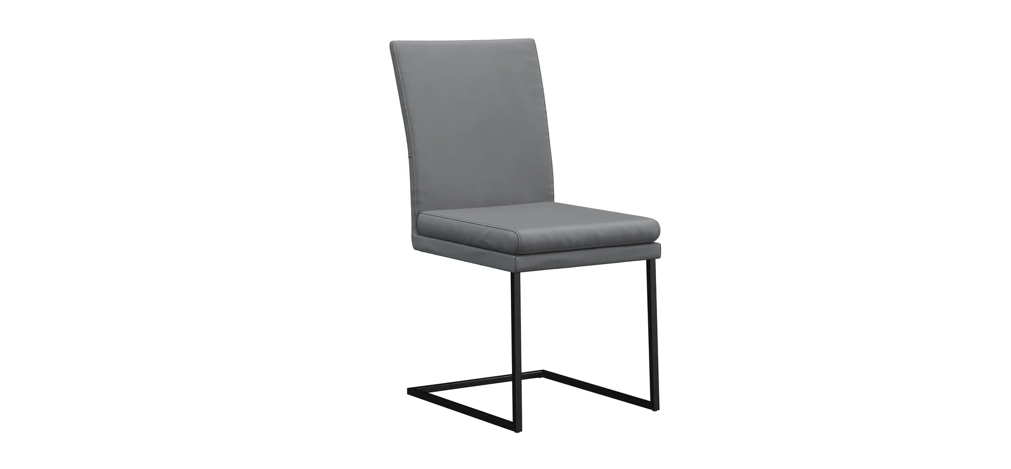 Freischwinger Saragossa - Leder, Anthrazit 100015
