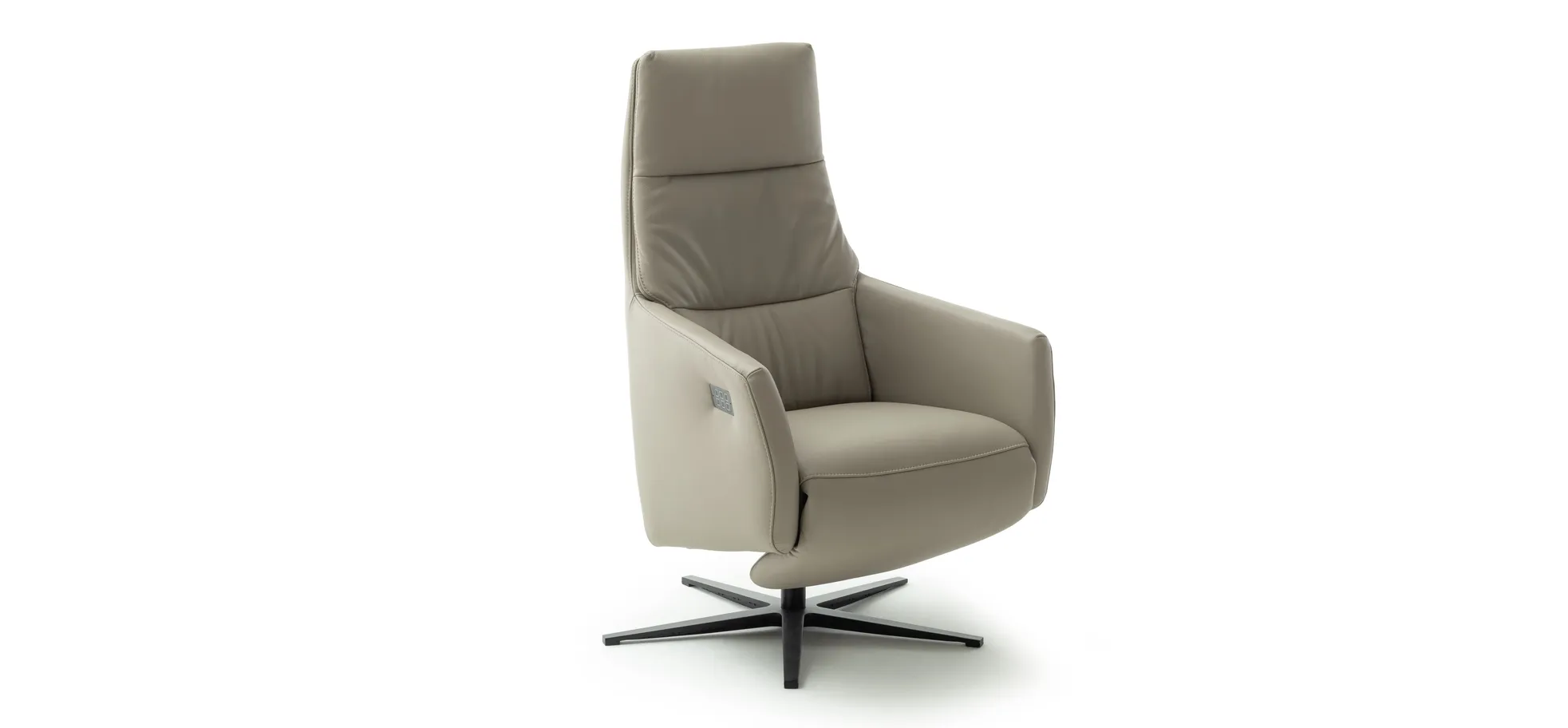 Sessel Possitano - motor. Relaxfunktion mit Herz-Waage-Funktion, Leder, Beige
